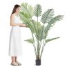 VEVOR Artificial Palm Tree, 6 FT Tall Faux Plant, Secure PE Material & Anti-Tip Tilt Protection Low-Maintenance Plant, Lifelike Green Fake Tree for Ho
