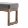 Milltown - Large Ottoman Bench - Grey