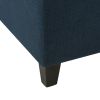 Upholstered Storage Ottoman Bench, Entryway Bench, End of Bed Bench, Ottoman Foot Rest for Living Room Bedroom, Navy Blue 50.75" Length