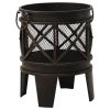 Rustic Fire Pit with Poker ��16.5"21.3" Steell