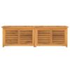 Patio Storage Box with Bag 68.9"x19.7"x20.9" Solid Wood Teak