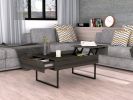 Toronto Lift Top Coffee Table, One Drawer, Two Legs