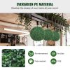 VEVOR Artificial Topiaries Boxwood Trees, 20' Tall (2 Pieces), Ball-Shape Faux Topiaries Plant, All-year Green Feaux Plant Decorative Balls for Backya