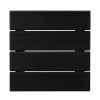 36*36*47cm Single Layer Square HDPE Side Table Black