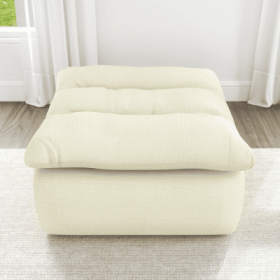Lazy Floor Sofa,Modern Armless And Backless Sofa Chair,Comfy Accent Bean Bag Couch,suitable For Living Room Bedroom Office (Color: Beige)
